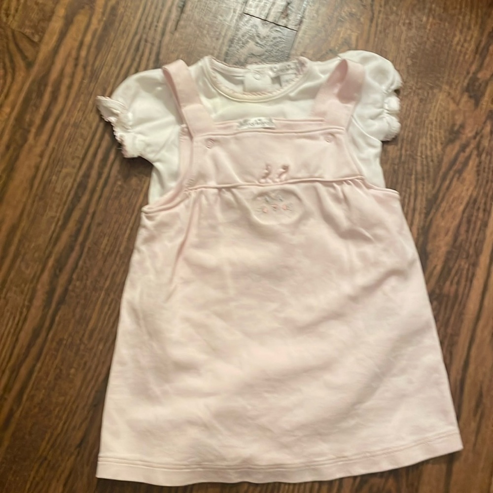 Kissy Kissy Baby Girls’ Pink Bunny Dress Set Size 6-9M